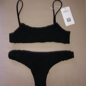 Smocked Bikini Top and Bottom